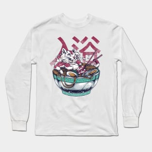 Yakuza ramen cat Long Sleeve T-Shirt